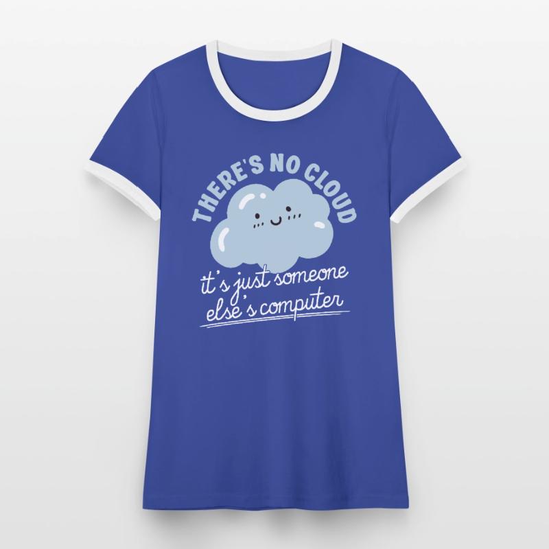 Cloud Computing Informatik Programmierung Dev Frauen Kontrast-T-Shirt