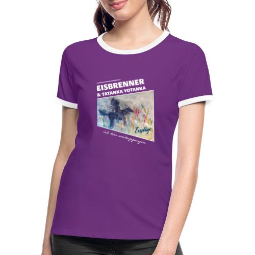 EISBRENNER & Tatanka Yotanka - Indigo - Frauen Kontrast-T-Shirt