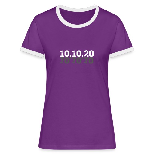 Kulturværftets retro print 101020 - Dame kontrast-T-shirt