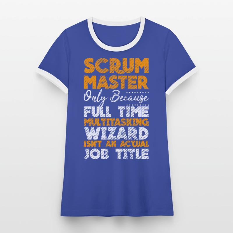 Scrock Master Developer Docker Container Git Touch T-shirt contrasté Femme