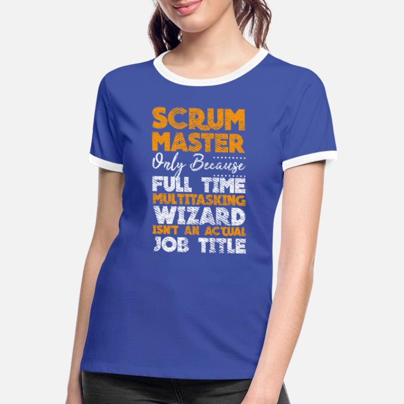 Scrock Master Developer Docker Container Git Touch T-shirt contrasté Femme