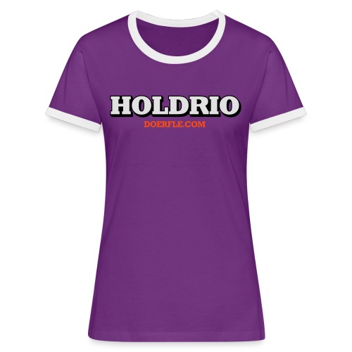 HOLDRIO - Frauen Kontrast-T-Shirt