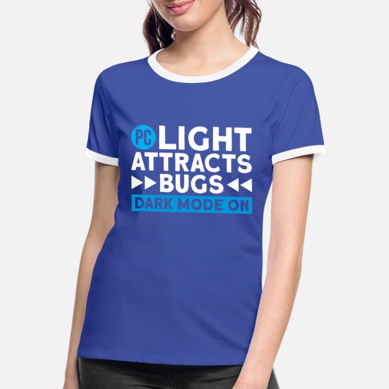 Computer Coding Programmierer Frauen Kontrast-T-Shirt