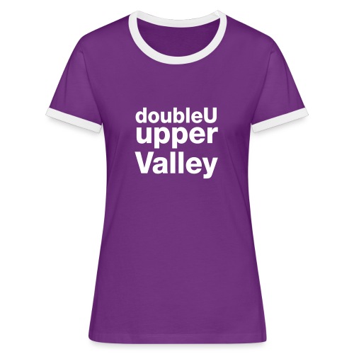 Double U upper Valley - Frauen Kontrast-T-Shirt