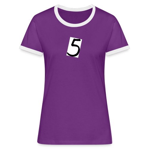 5 collection - T-shirt contrasté Femme
