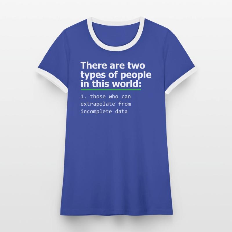 Programmierer Unvollständiger Datencodierer Computer PC Geschenk Frauen Kontrast-T-Shirt