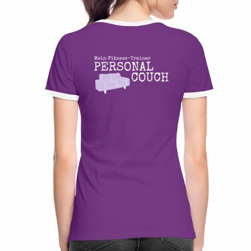 PERSONAL COUCH - Frauen Kontrast-T-Shirt