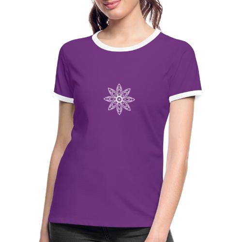 Flower - Frauen Kontrast-T-Shirt