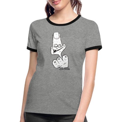 FingerFriend - T-shirt contrasté Femme