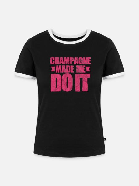 blockedTitle - Frauen Kontrast-T-Shirt - Schwarz/Weiß