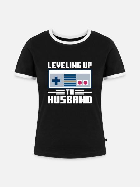 Junggesellenabschied - Frauen Kontrast-T-Shirt - Schwarz/Weiß