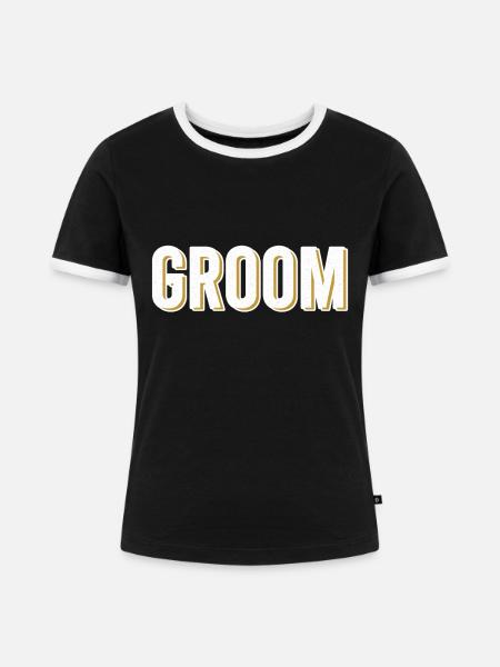 Groom - Frauen Kontrast-T-Shirt - Schwarz/Weiß
