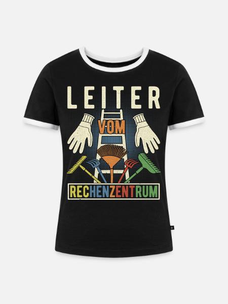 Leiter Vom Rechenzentrum Gärtner Hobbygärtner - Frauen Kontrast-T-Shirt - Schwarz/Weiß
