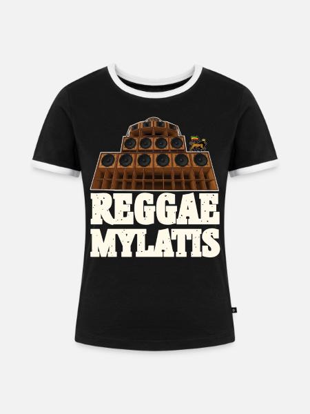 Reggae Mylatis - Frauen Kontrast-T-Shirt - Schwarz/Weiß