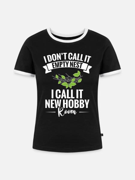 Empty-Nest-Mama von Highschool-Absolvent Empty-Nester - Frauen Kontrast-T-Shirt - Schwarz/Weiß