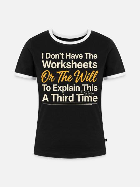 Keine Arbeitsblätter Kein Testament-Hemd - Frauen Kontrast-T-Shirt - Schwarz/Weiß