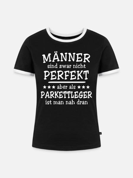 Parkettleger Männer - Frauen Kontrast-T-Shirt - Schwarz/Weiß