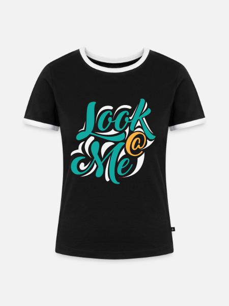 Model Schönheit Glamour Spruch Geschenk - Frauen Kontrast-T-Shirt - Schwarz/Weiß