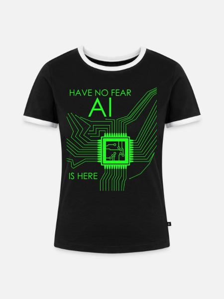 Artifical Intelligence Programmer - Frauen Kontrast-T-Shirt - Schwarz/Weiß