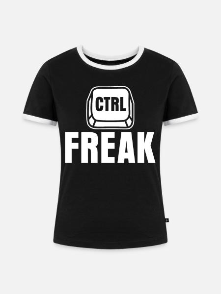 Informatiker Admin Programmierer - Frauen Kontrast-T-Shirt - Schwarz/Weiß