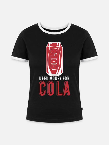 Cola Lemonade Softdrinks - Frauen Kontrast-T-Shirt - Schwarz/Weiß
