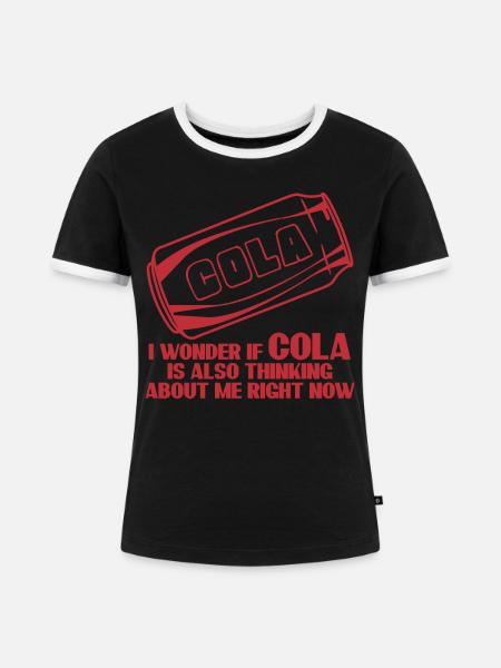 Cola Lemonade - Frauen Kontrast-T-Shirt - Schwarz/Weiß