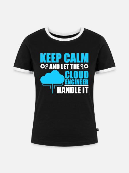 Cloud-Administrator Cloud-Devops - Frauen Kontrast-T-Shirt - Schwarz/Weiß