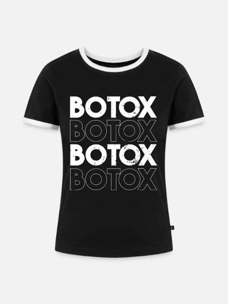 Botox - Frauen Kontrast-T-Shirt - Schwarz/Weiß