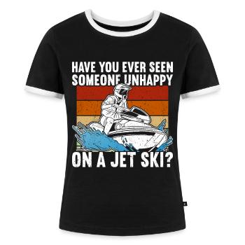 Jetski Jetski - Frauen Kontrast-T-Shirt - Schwarz/Weiß - Vorne - Selfina (174cm)