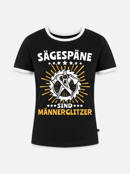 Zimmermann Zimmerleute Zimmerer - Frauen Kontrast-T-Shirt - Schwarz/Weiß
