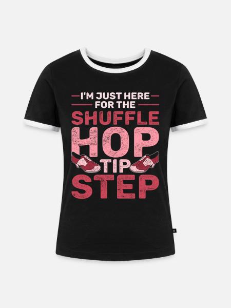 Stepptanz Stepptänzer Stepptänzerin Stepper - Frauen Kontrast-T-Shirt - Schwarz/Weiß