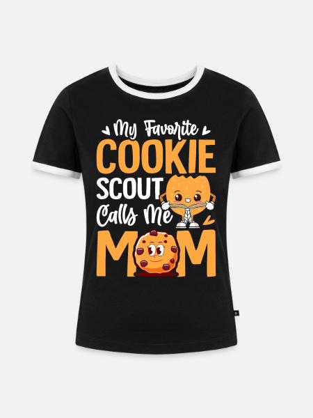 Keks-Händler - Frauen Kontrast-T-Shirt - Schwarz/Weiß