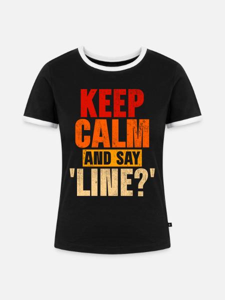 Schauspiellehrer Schauspielerei - Frauen Kontrast-T-Shirt - Schwarz/Weiß