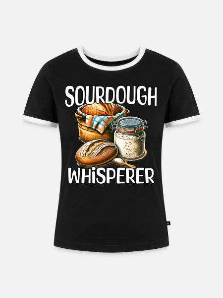 Sauerteig - Frauen Kontrast-T-Shirt - Schwarz/Weiß