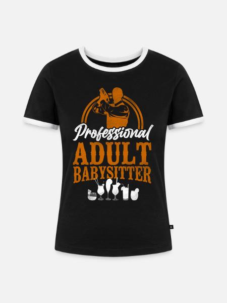 Bartender Mixologist Professional - Frauen Kontrast-T-Shirt - Schwarz/Weiß