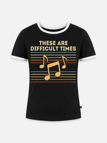 Musiker - Frauen Kontrast-T-Shirt - Schwarz/Weiß