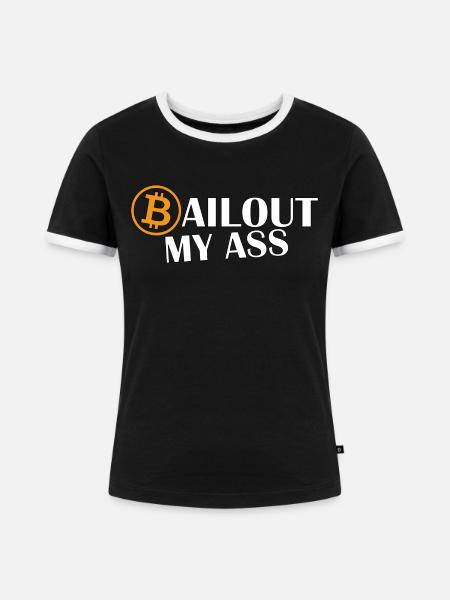 Bailout - Frauen Kontrast-T-Shirt - Schwarz/Weiß