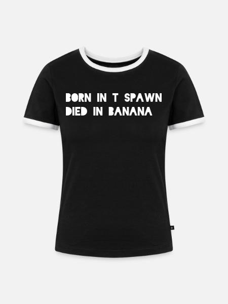 CS2_Born_in_T_Spawn - Frauen Kontrast-T-Shirt - Schwarz/Weiß