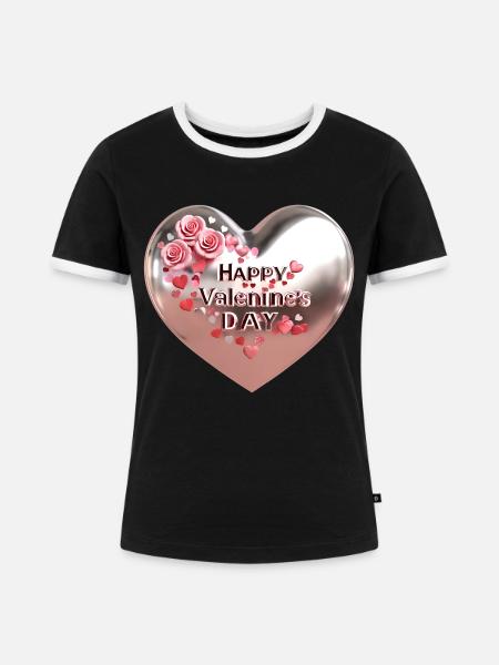 Ohne Titel Design 27 - Frauen Kontrast-T-Shirt - Schwarz/Weiß