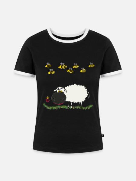 Naturschützer - Frauen Kontrast-T-Shirt - Schwarz/Weiß
