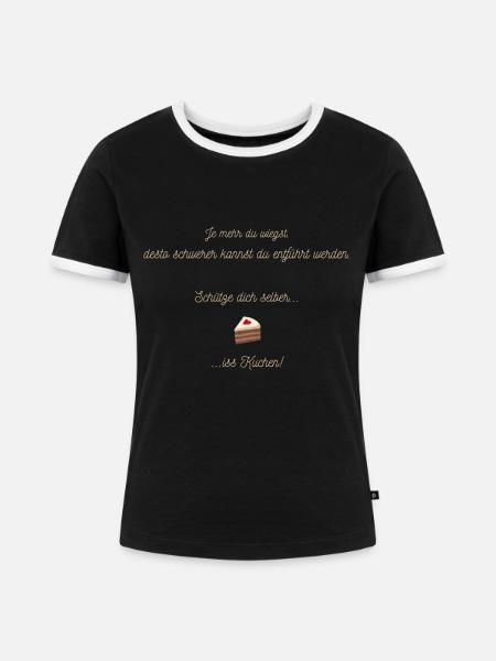 Cake Comedy - Frauen Kontrast-T-Shirt - Schwarz/Weiß