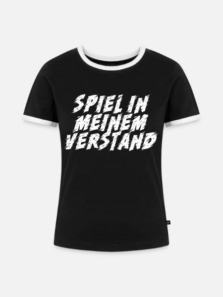 Game Gaming PC - Frauen Kontrast-T-Shirt - Schwarz/Weiß