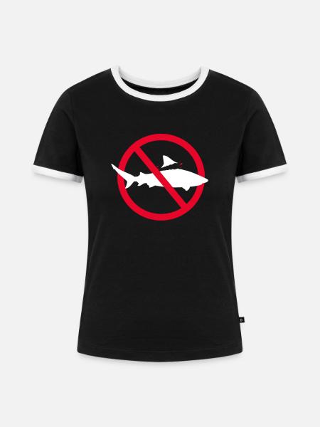 Meeresbiologie - Frauen Kontrast-T-Shirt - Schwarz/Weiß