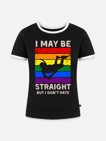 Schnorcheln LGBT-Rechte - Frauen Kontrast-T-Shirt - Schwarz/Weiß