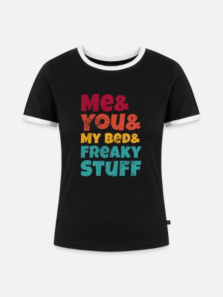 Sadomaso - Frauen Kontrast-T-Shirt - Schwarz/Weiß