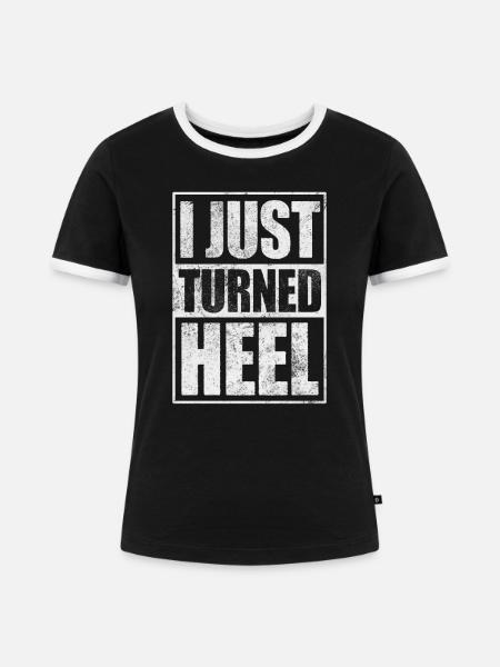 Wrestling - Frauen Kontrast-T-Shirt - Schwarz/Weiß