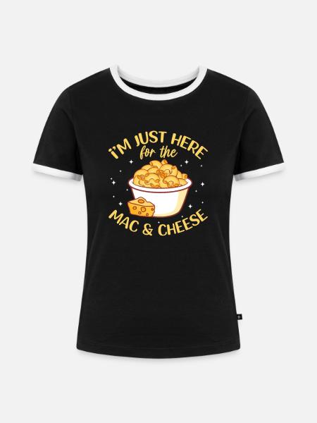 Käse Käsekuchen Essen Geschenk - Frauen Kontrast-T-Shirt - Schwarz/Weiß