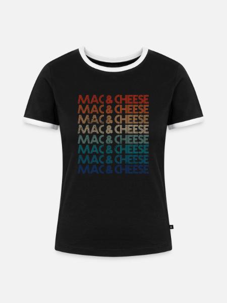 Käse - Frauen Kontrast-T-Shirt - Schwarz/Weiß