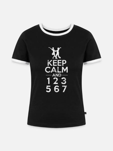 Salsa - Frauen Kontrast-T-Shirt - Schwarz/Weiß
