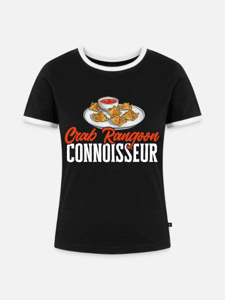 Krabben Rangoon Crab Rangoon - Frauen Kontrast-T-Shirt - Schwarz/Weiß